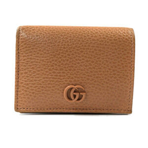 Gucci Compact Bi fold Wallet Beige Leather